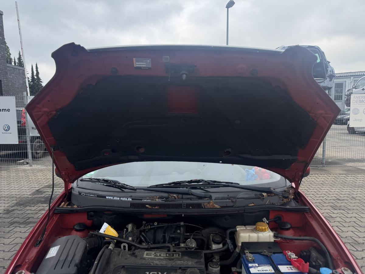 Chevrolet Aveo LT original Motorhaube 06U Flame Red Metallic Bj.2007